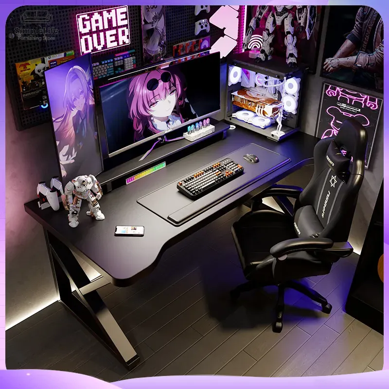 Home Office Trabalho - Mesa de Computador para Jogos com