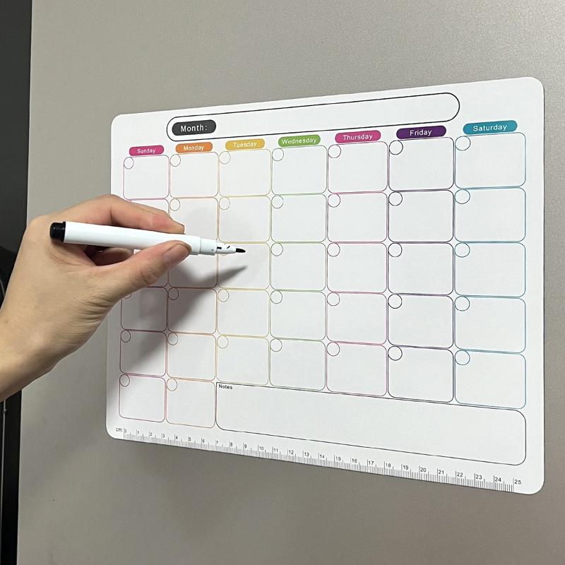 Whiteboard Magnetic - 📚 Calendário Magnético para Refrigerador, Quadro