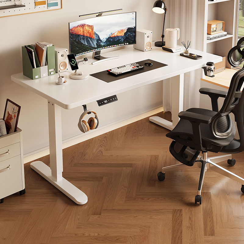 Home Office Trabalho - Mesa de Escritório Elétrica Ajustável em