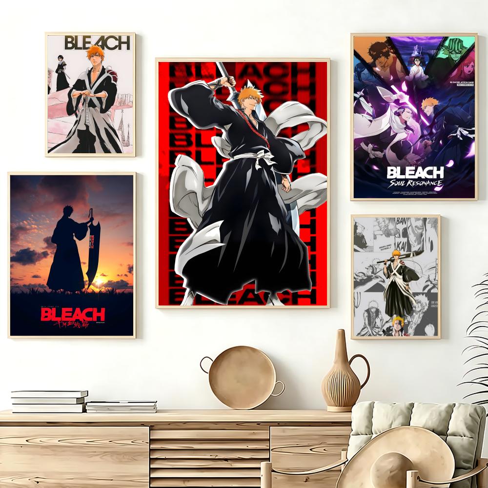 Home Office Bleaching - Pôster Shonen B-BleachS, pôster artístico elegante,