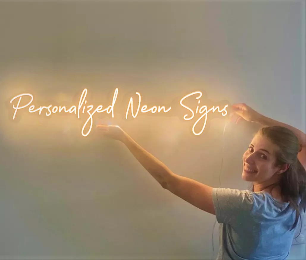 Home Office Logo - Sinal de luz LED personalizado para