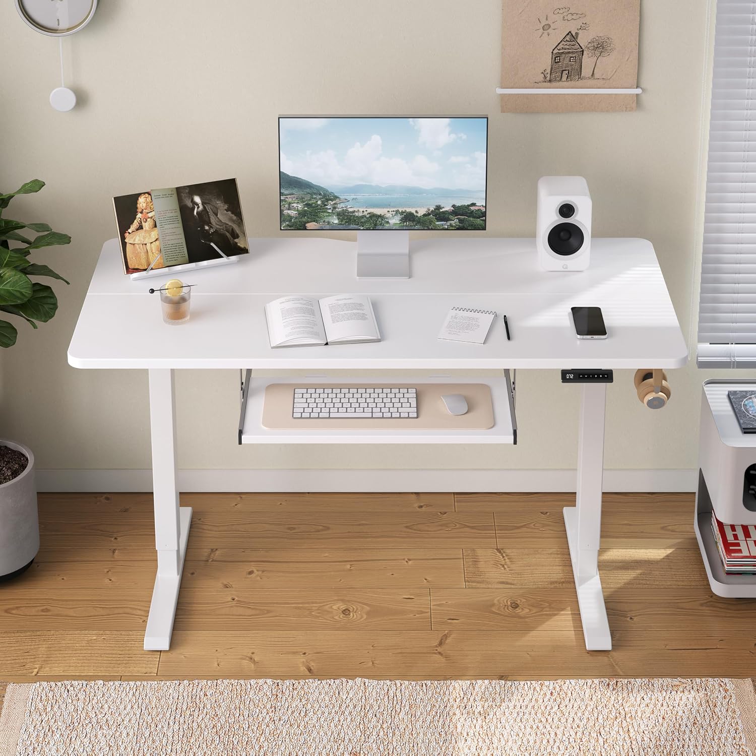 Mesa Elétrica Ajustável com Ba - Home Office Trabalho avaliação e preço