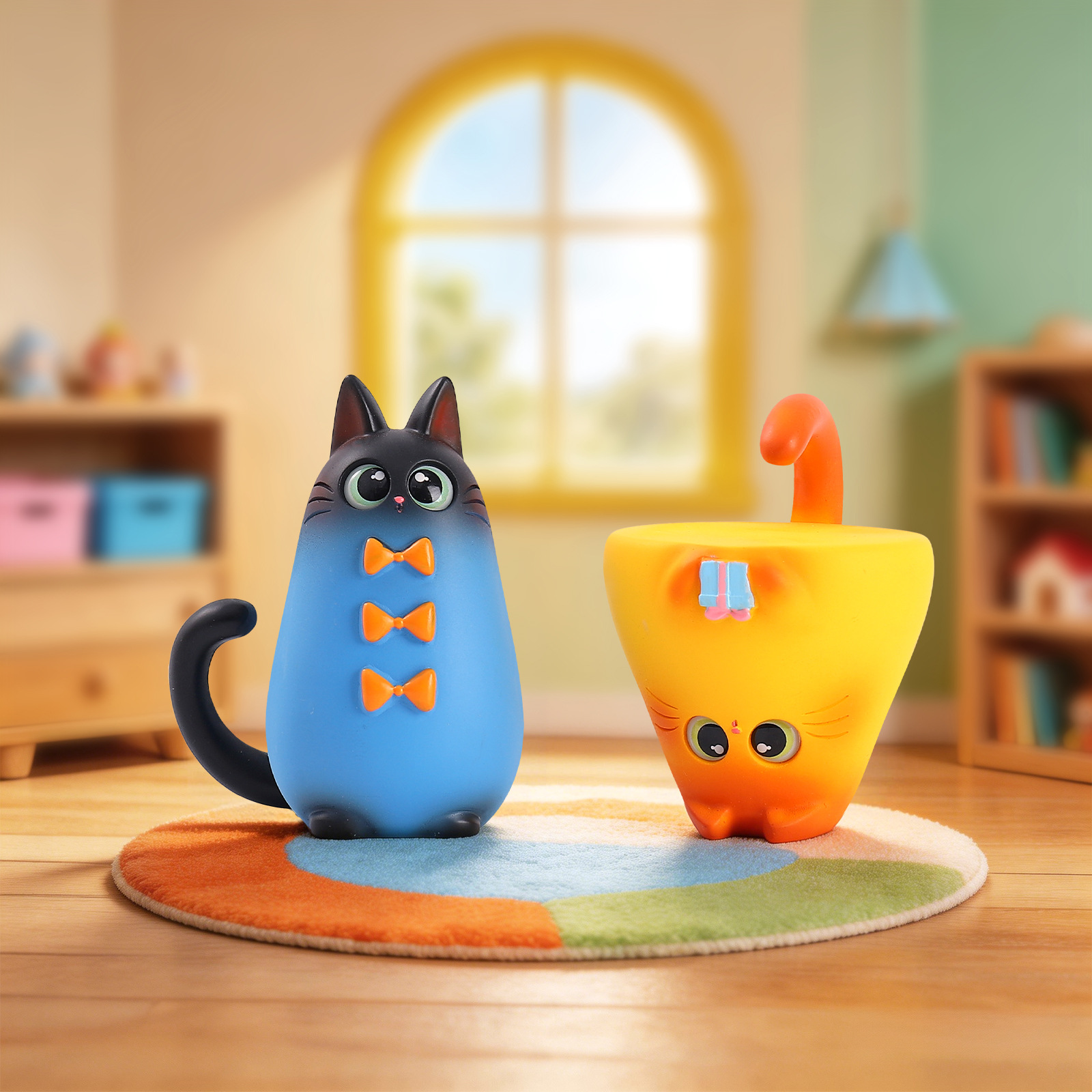 Figurinha de Gato em Caixa Sur - Home Office Desk Ideas avaliação e preço
