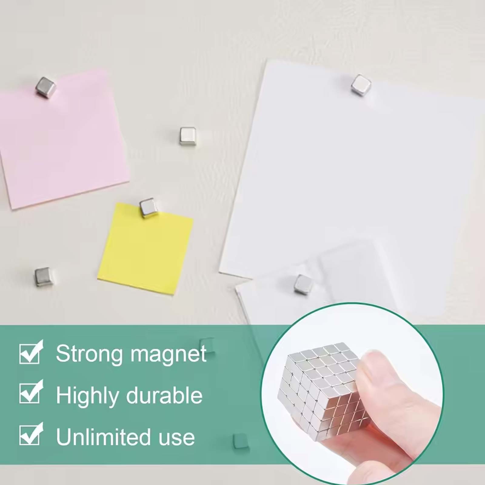 50/100 peças cubos magnéticos  - Whiteboard Magnetic avaliação e preço
