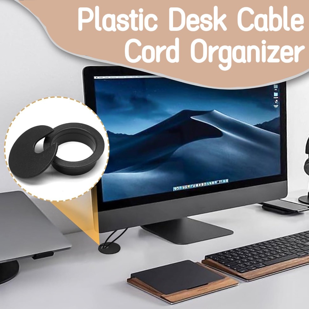 Tampa de buraco de fio de plás - Home Office Desk Ideas avaliação e preço